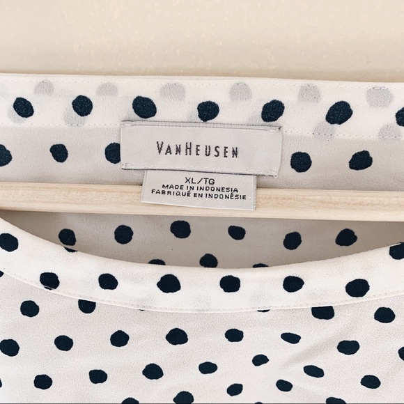 Van Heusen Polka Dot Blouse / Tunic - Picture 3 of 5